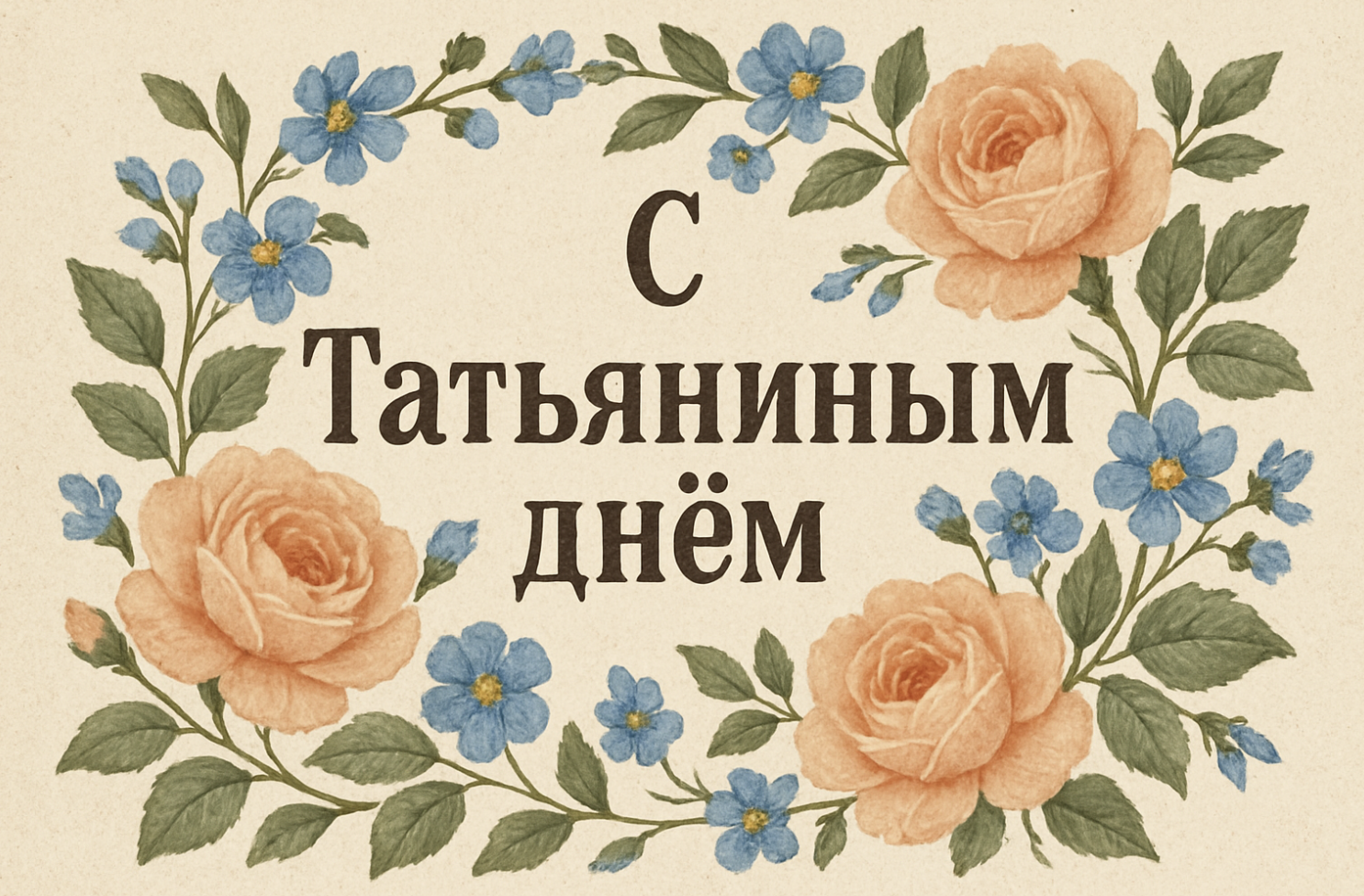 Фото Татьянин день в России: красочная подборка открыток к празднику 2